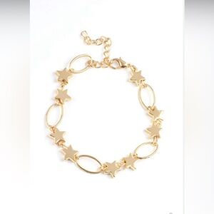 paparazzi Gold Star Link Bracelet